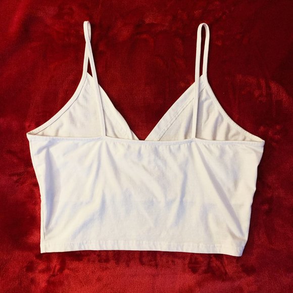 White Cropped Tank - Picture 2 of 2